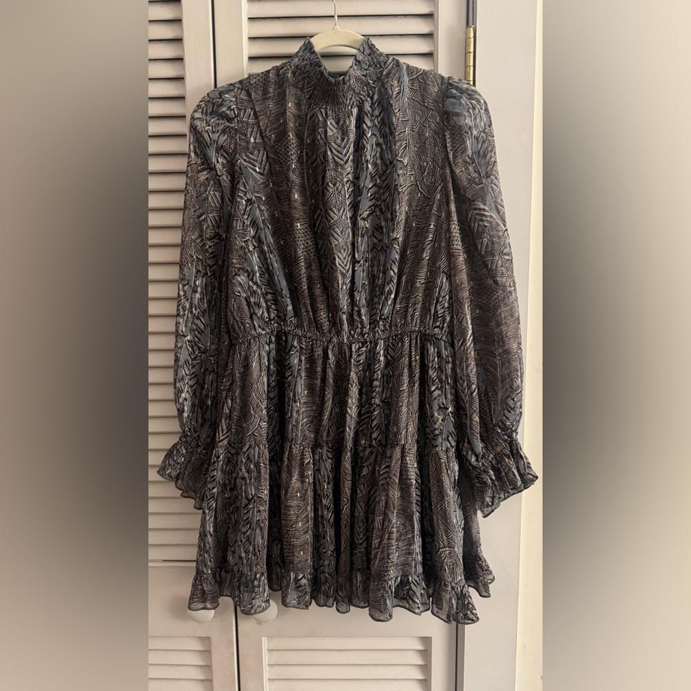 NWT Aqua Long Sleeved Mini Dress Size L